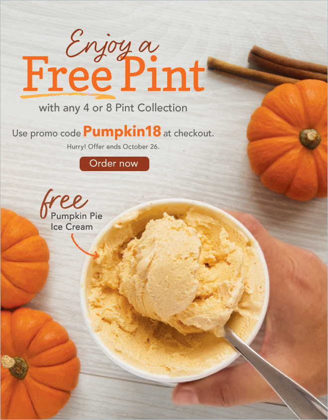 FREE Pumpkin Pie Ice Cream!