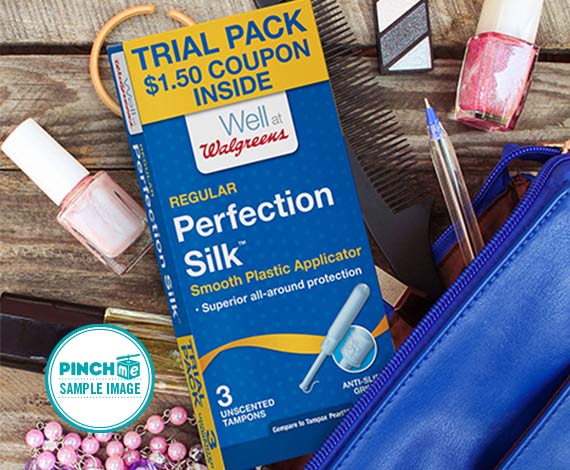 FREE SAMPLE Well at Walgreens Perfection Silk Plastic Tampons 