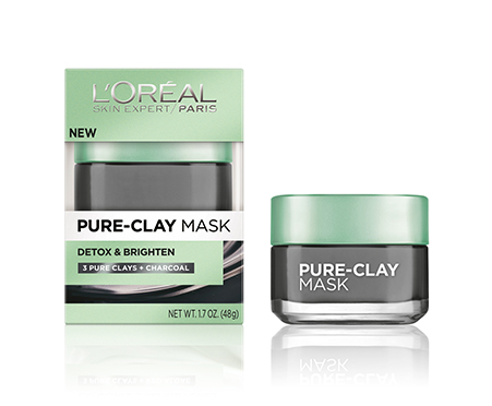 FREE SAMPLE  Pure-Clay Detox & Brighten Charcoal Mask 