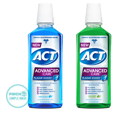 FREE SAMPLE  ACT® Advanced Care™ Plaque Guard™ Mouthwash 